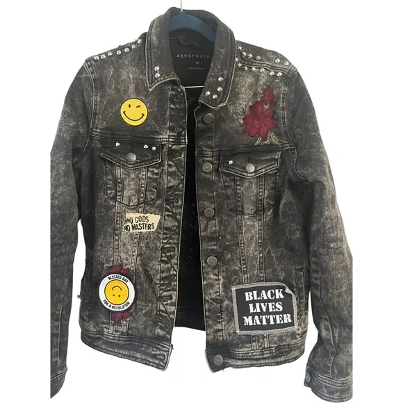 Aeropostale Jackets Coats Aeropostal Embroidered Denim